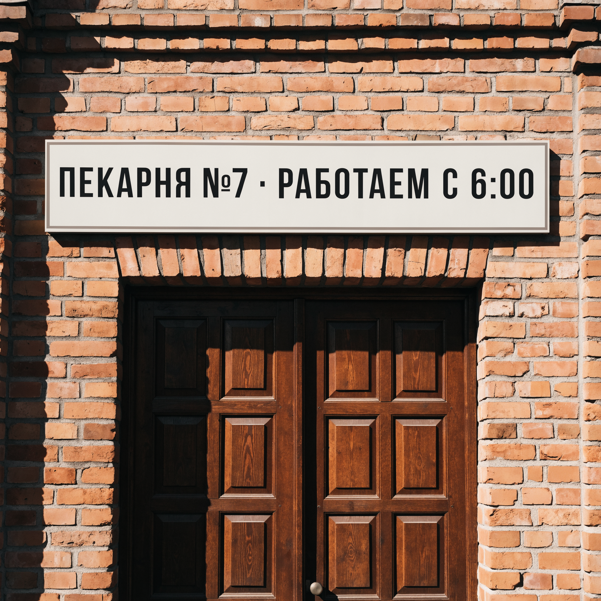 Точная вывеска: результат