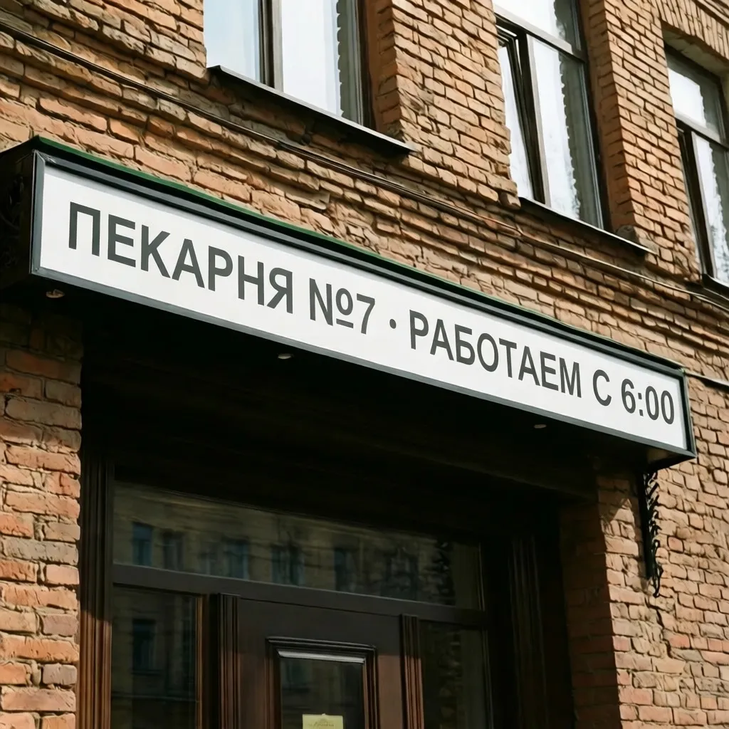 Точная вывеска: результат