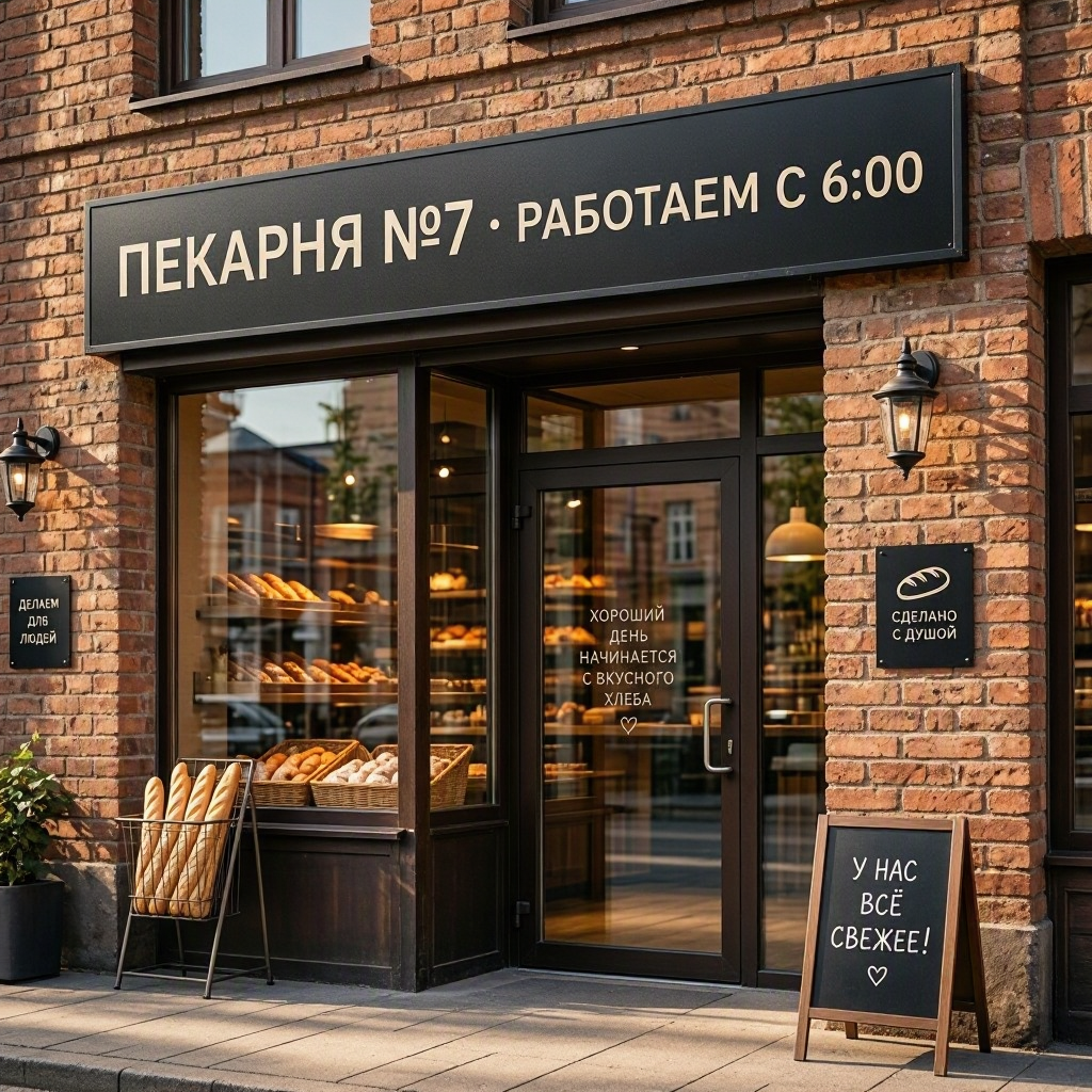 Точная вывеска: результат
