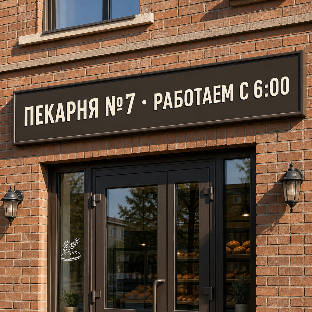 Точная вывеска: результат