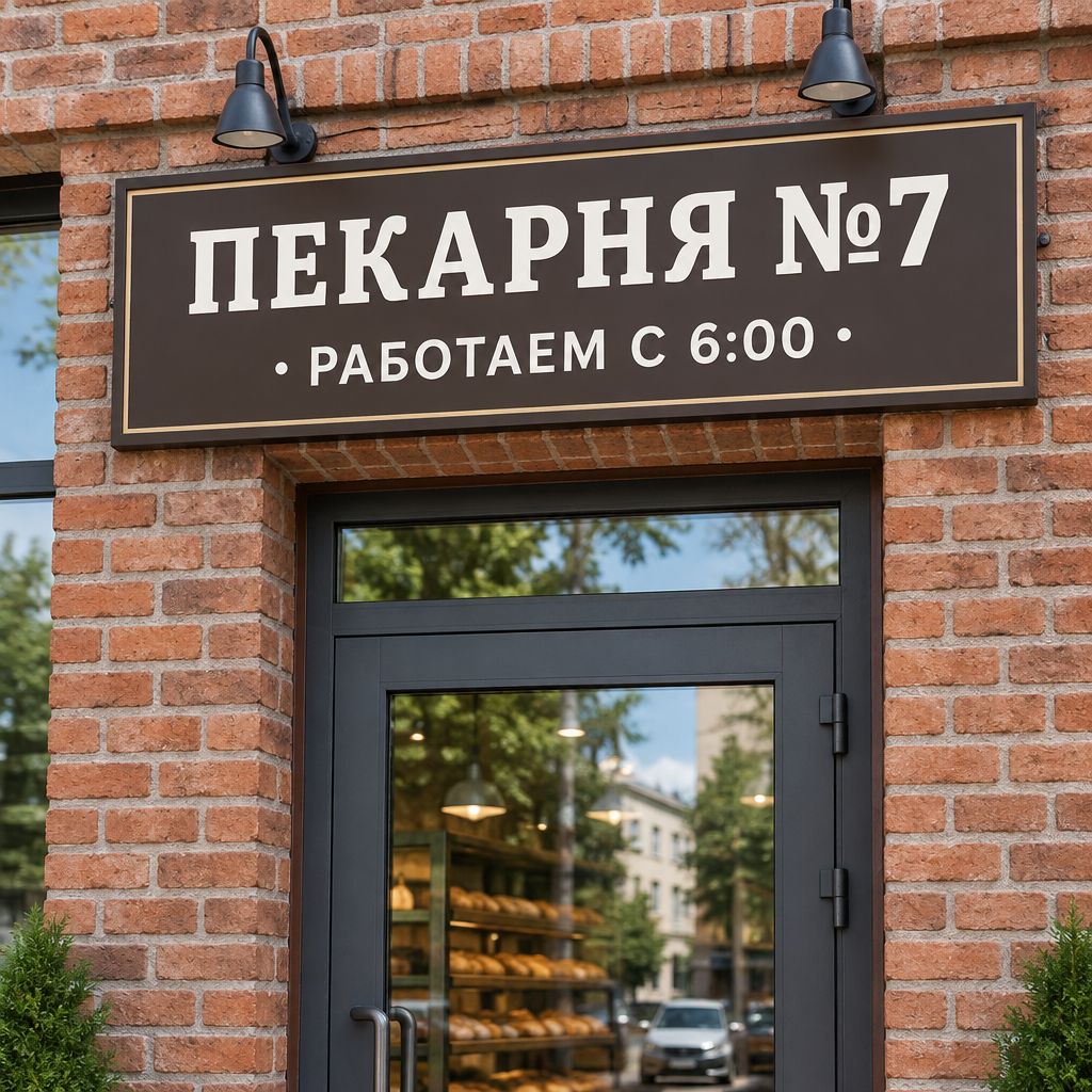 Точная вывеска: результат