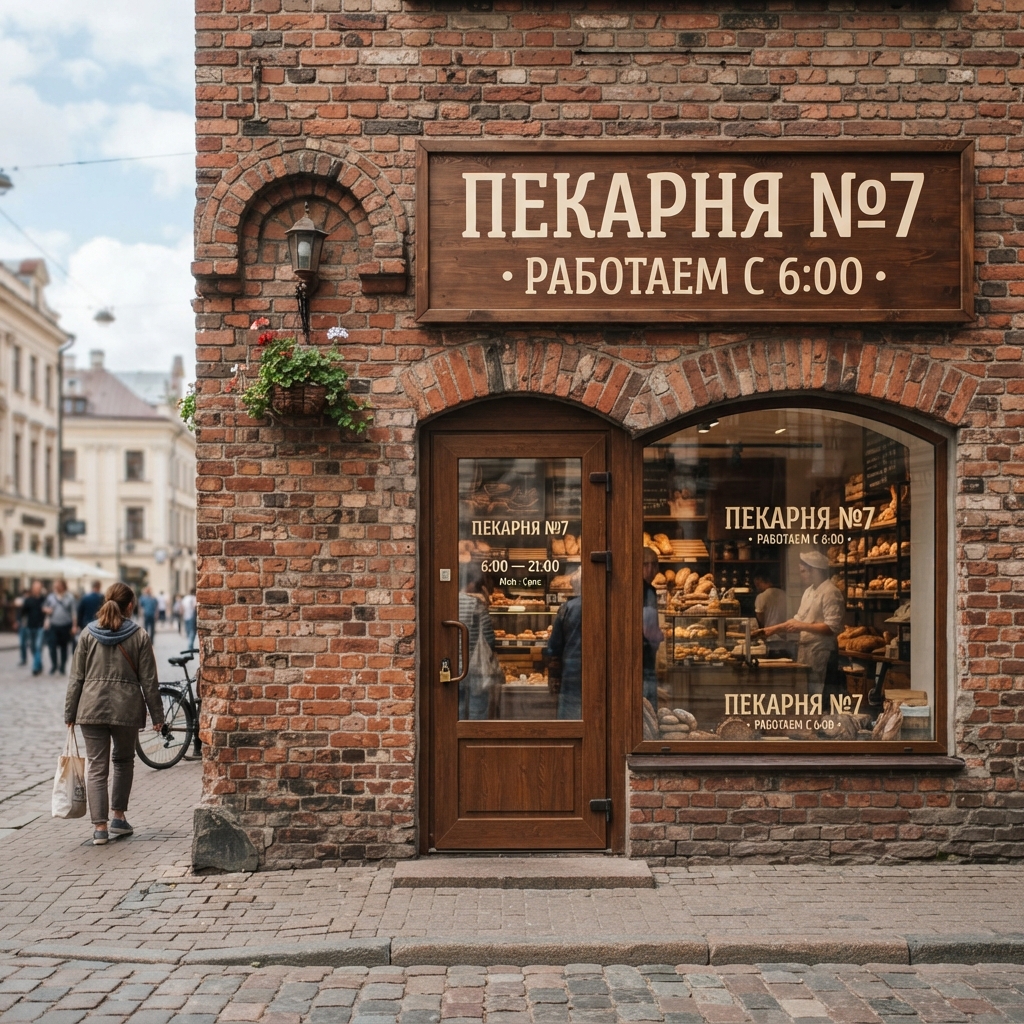 Точная вывеска: результат