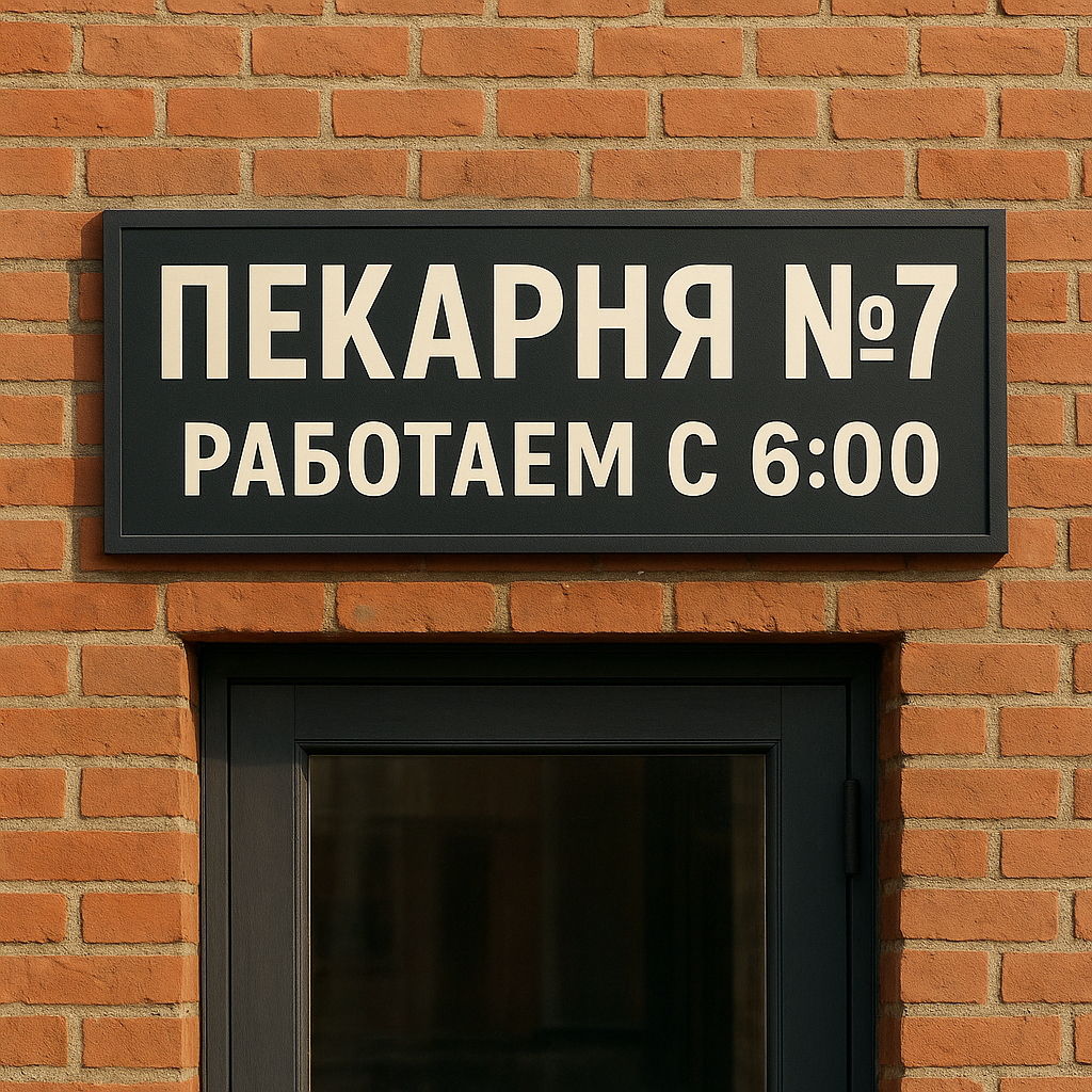 Точная вывеска: результат