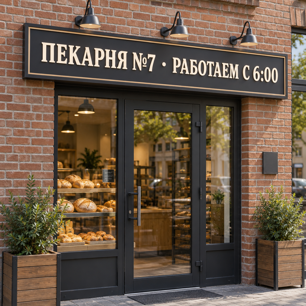 Точная вывеска: результат