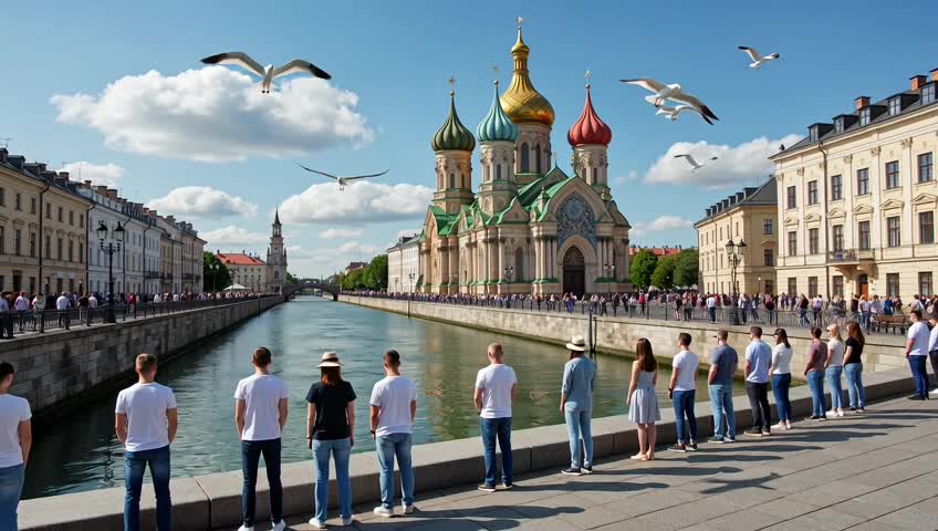 Застывшая набережная: результат
