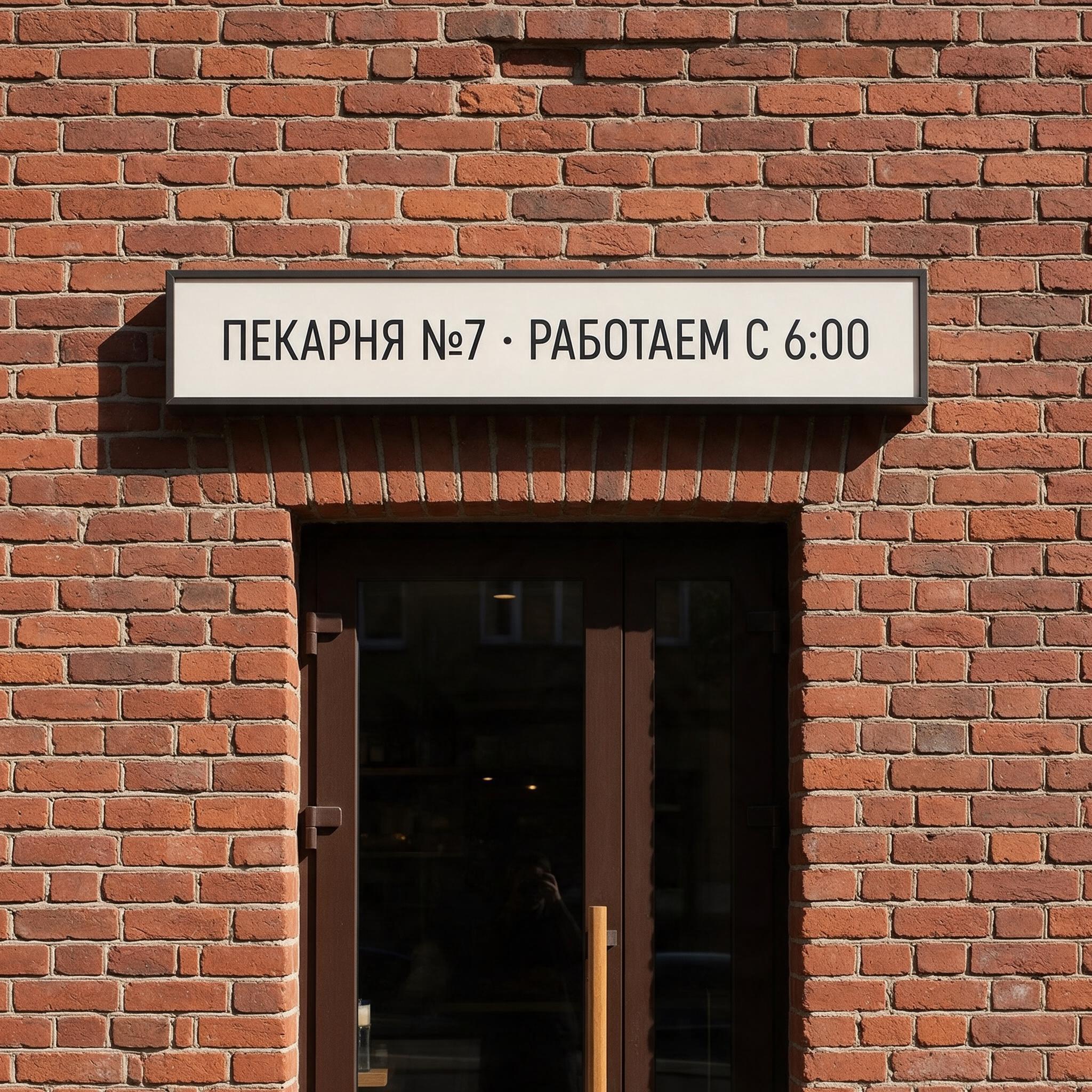 Точная вывеска: результат