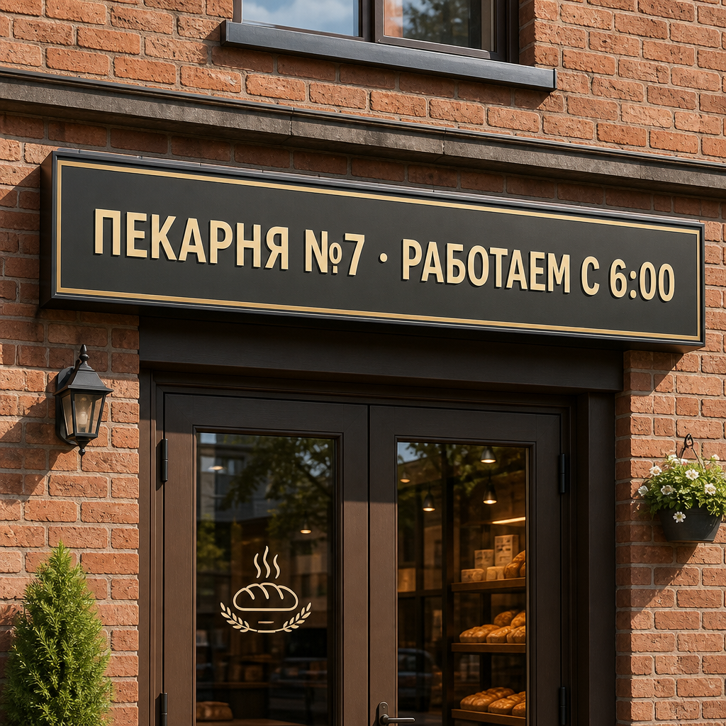 Точная вывеска: результат