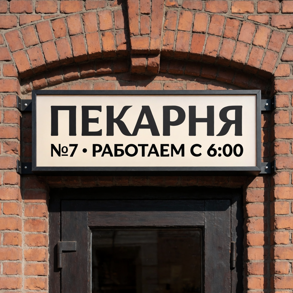 Точная вывеска: результат
