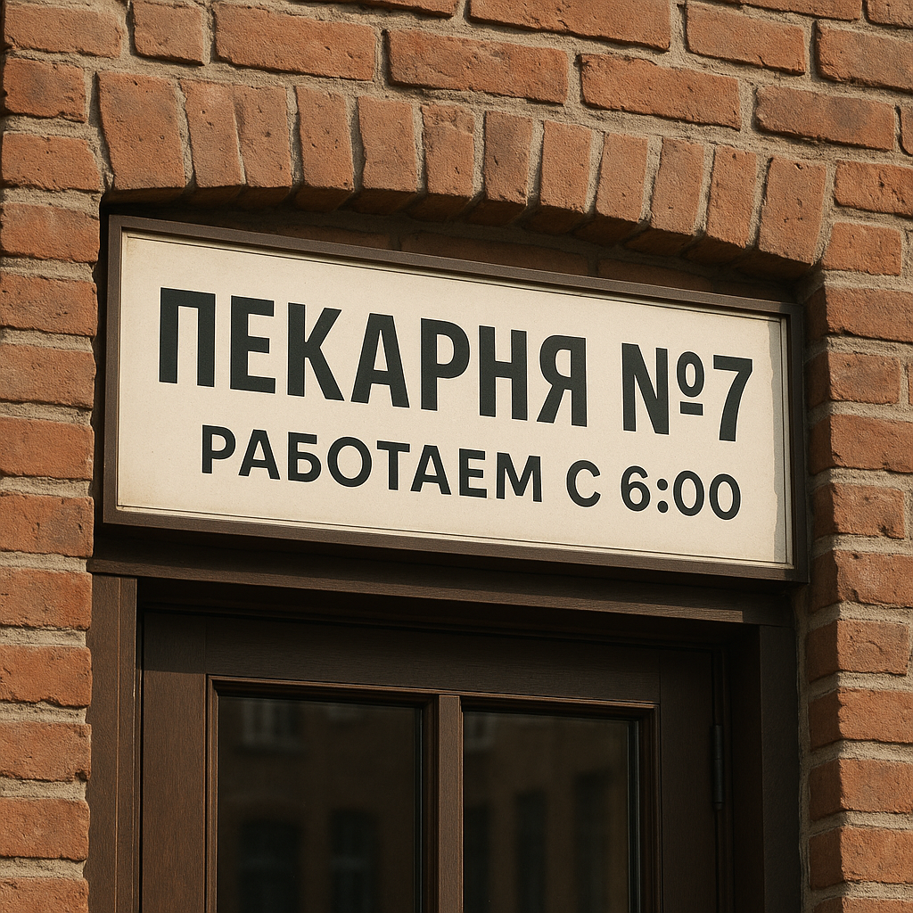 Точная вывеска: результат